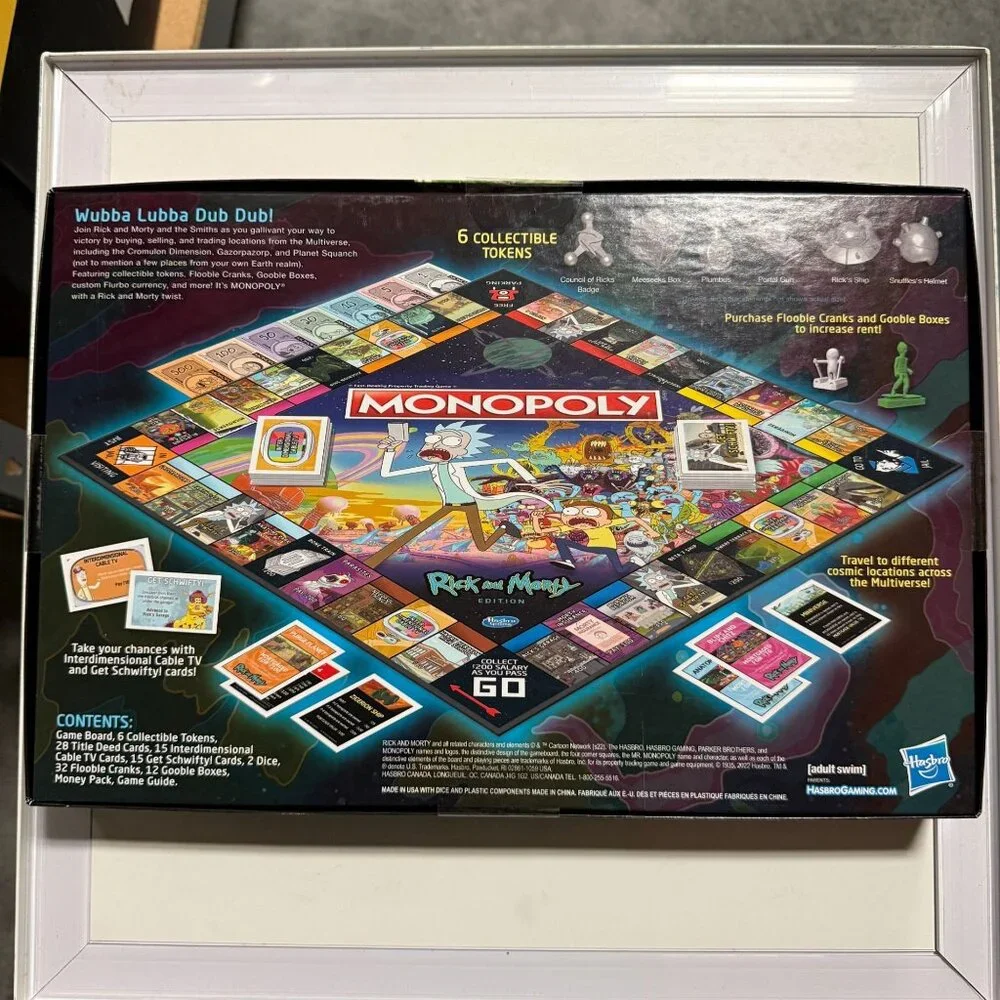 Hasbro Monopoly: Rick and Morty Edition Board Game
